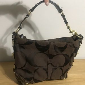 Classic Signature Coach Purse - Dark Brown
